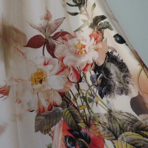 TED BAKER Aymay Opulent Bloom Floral Silk Maxi Dress Wedding - Ted Size 0 - Picture 15 of 16